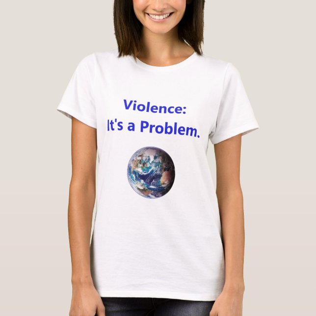 Camiseta Violência - É Um Problema (Frente)