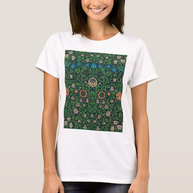 Camiseta Violet and Columbine, William Morris (Frente)