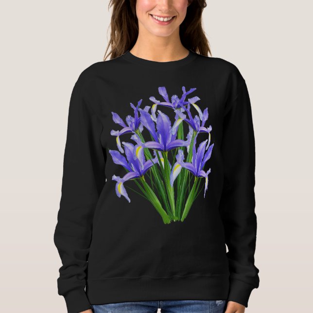 Camiseta Violet Iris Flowers (Frente)
