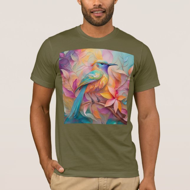 Camiseta Violet Throed Songbird Fantasy Bird (Frente)