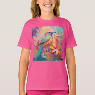 Camiseta Violet Throed Songbird Fantasy Bird
