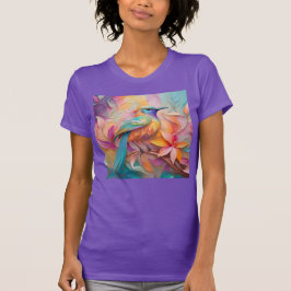 Camiseta Violet Throed Songbird Fantasy Bird