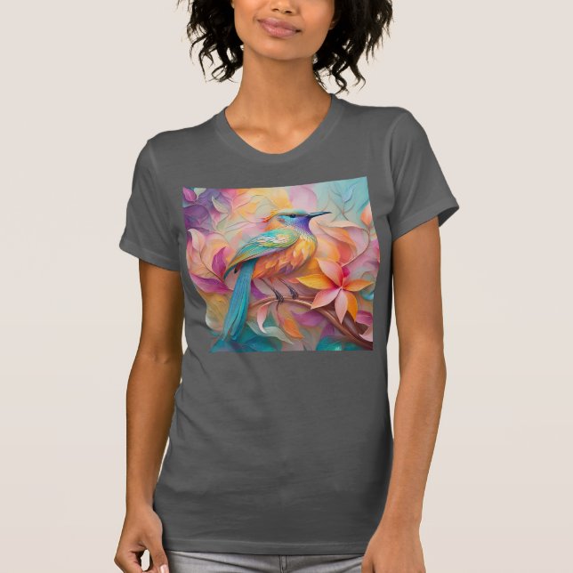 Camiseta Violet Throed Songbird Fantasy Bird (Frente)