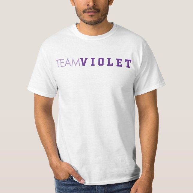 CAMISETA VIOLETA DA EQUIPE (Frente)
