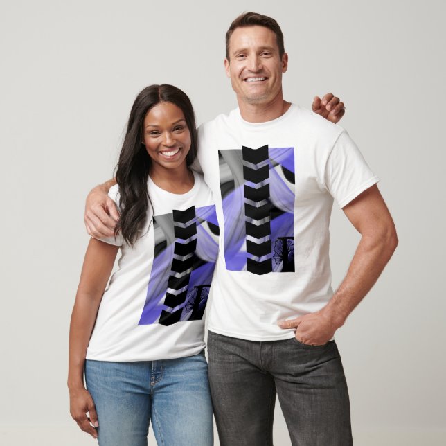 Camiseta Violeta de Lavanda de Tendência de Camisa-T (Unissex)