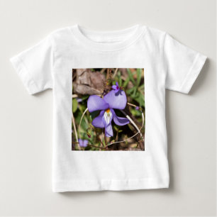 Camiseta Violeta de Pássaros com Bluets
