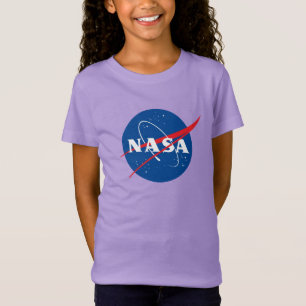 Camiseta Violeta Icônica Nasa Premium Raparigas No