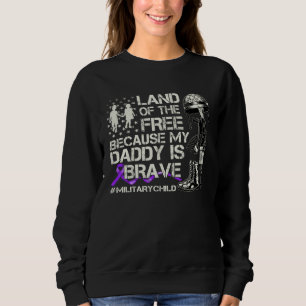 Camiseta Violetamente Crianças Militares Terra Dos Livres M
