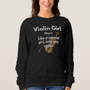 Camiseta Violin Girl Definition Normal Girl Mas Cooler Viol