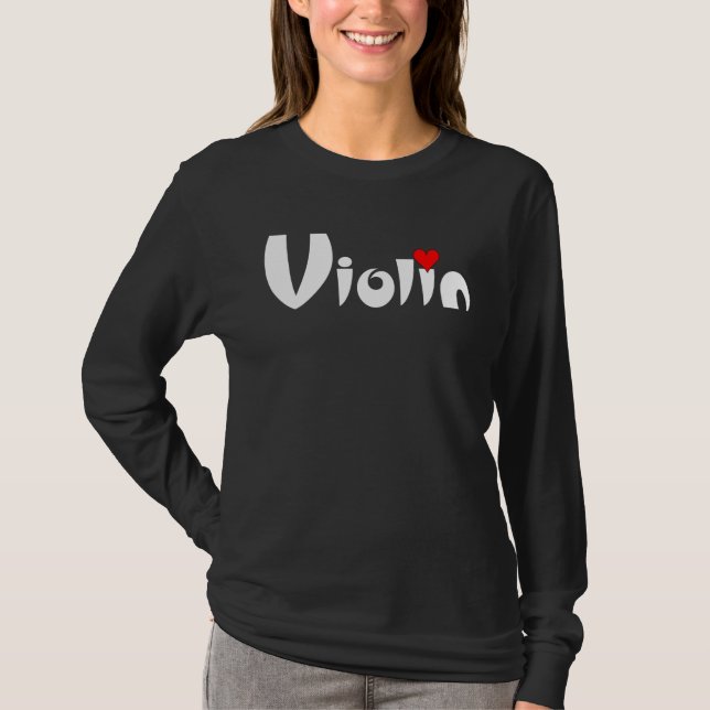 Camiseta Violin Heart  (Frente)