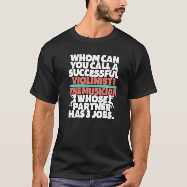 Camiseta Violin Hilarid Fiddler Fiddle Violinist (Frente)