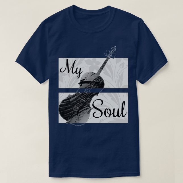 Camiseta Violin Minha alma (Frente do Design)