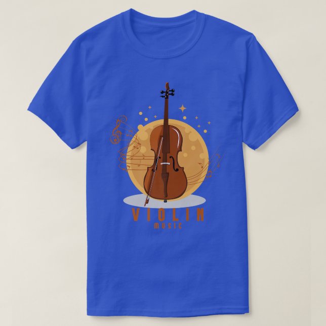 Camiseta Violin Music Lover Viola Player (Frente do Design)