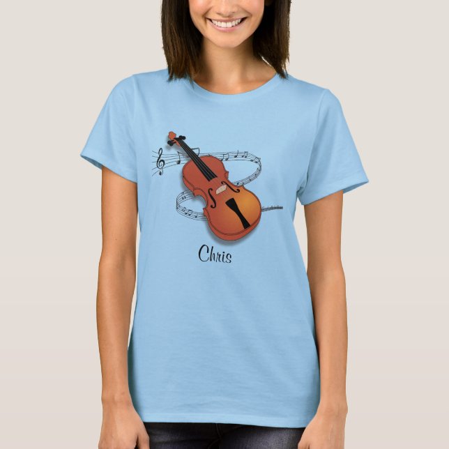 Camiseta Violin Music Modelo (Frente)