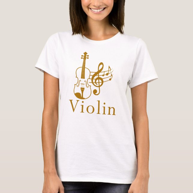 Camiseta Violin, Professor de Música (Frente)