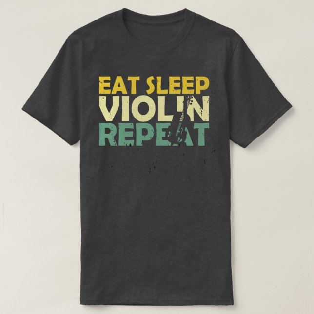Camiseta Violin Retro 2 (Frente do Design)