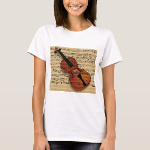 Camiseta Violin Vintage Music