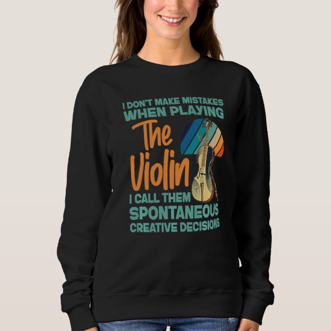 Camiseta Violin Violinist I Don't Make Mistakes When Playin (Frente)
