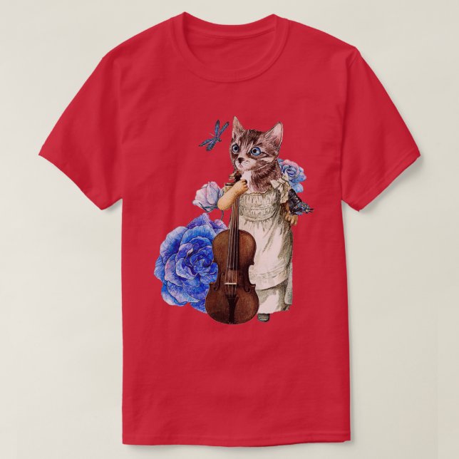 Camiseta Violinista de Cat (Frente do Design)
