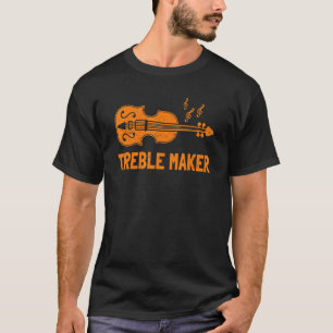 Camiseta Violinista Fofo Para Homens Mulheres Violino Músic