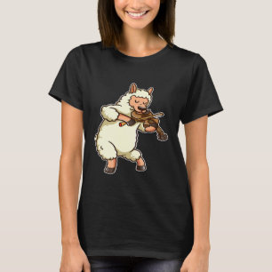 Camiseta Violinista Llama Violin Viola Player Music Lover