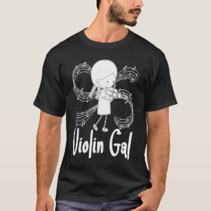 Camiseta Violinista Violino Menina Fiddler Fiddle