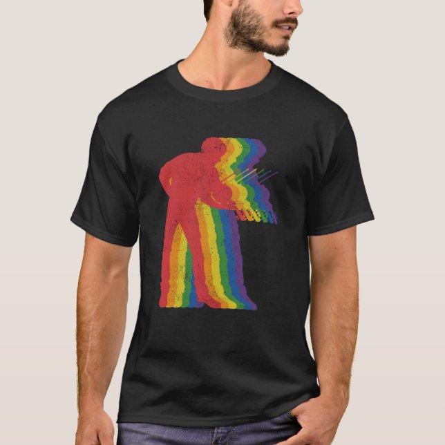 Camiseta Violinista Violino Orgulho gay LGBTQ Suportador do (Frente)