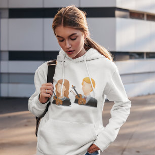 Camiseta Violinistas sem rosto Hoodie