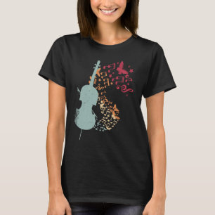 Camiseta Violino de Arco Antigo Instrumento Musical Violonc