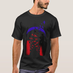 Camiseta Violino de Música de Auscultadores