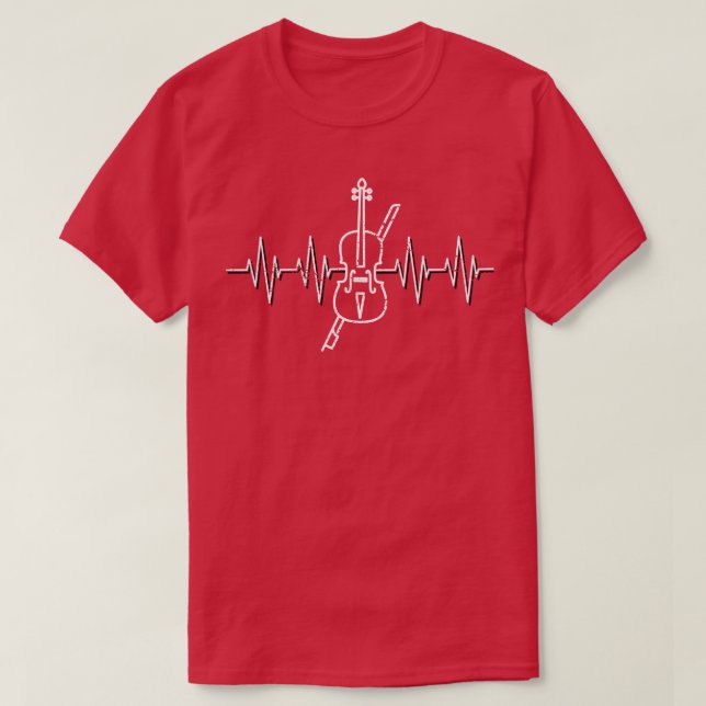 Camiseta Violino de pulsação (Frente do Design)