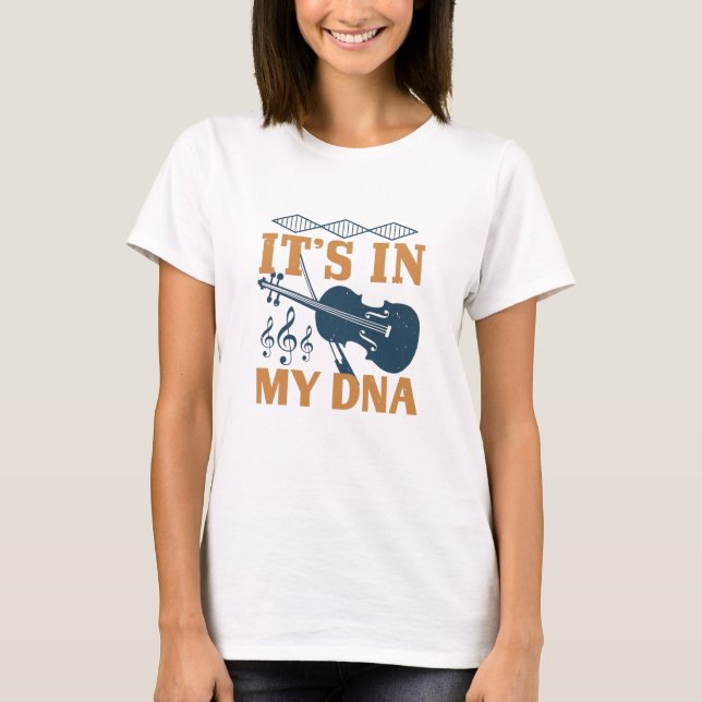 Camiseta Violino - Está no meu DNA (Frente)