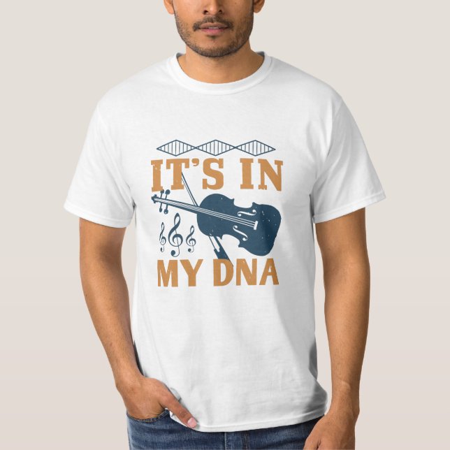 Camiseta Violino - Está no meu DNA (Frente)