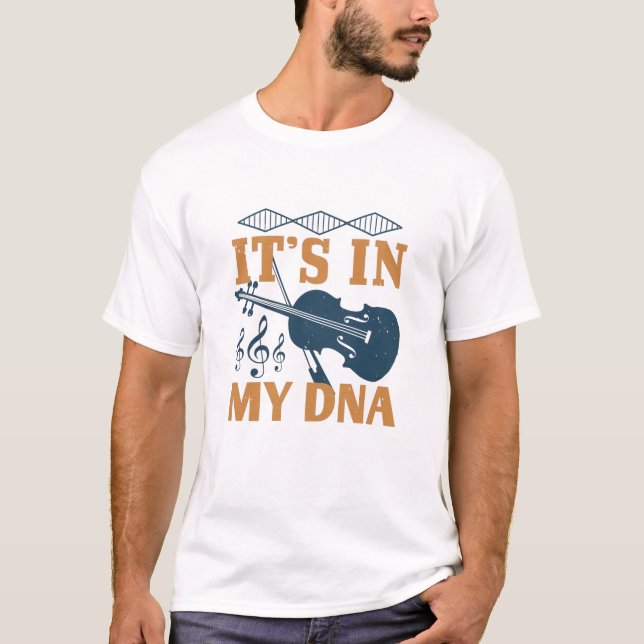 Camiseta Violino - Está no meu DNA (Frente)