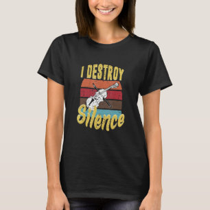 Camiseta Violino Eu Destruo Silêncio Violinista