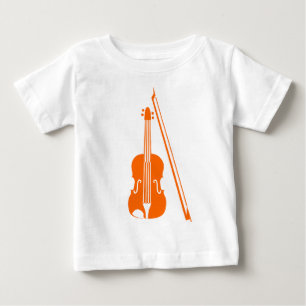 Camiseta Violino - Laranja