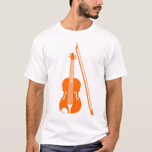 Camiseta Violino - Laranja