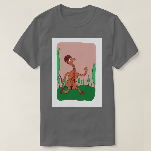 Camiseta violino longo 1 (Frente do Design)