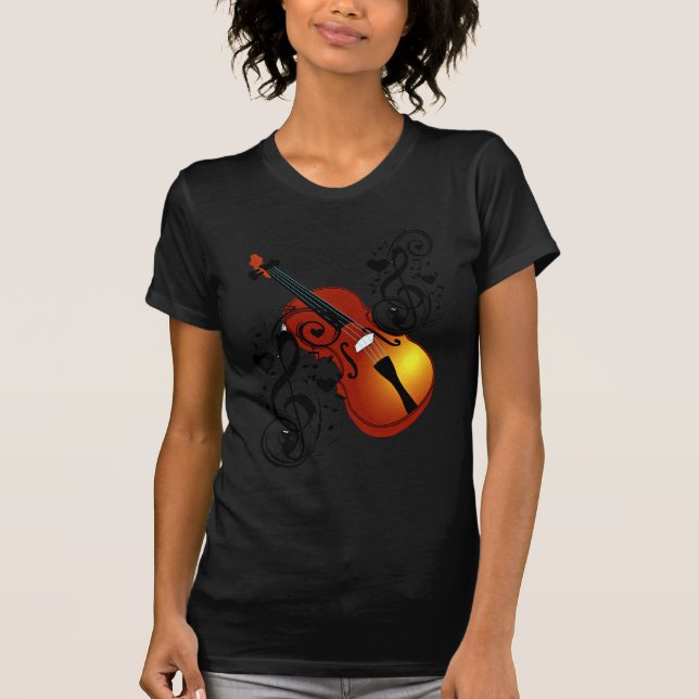 Camiseta Violino, Lover no Coração_ (Frente)