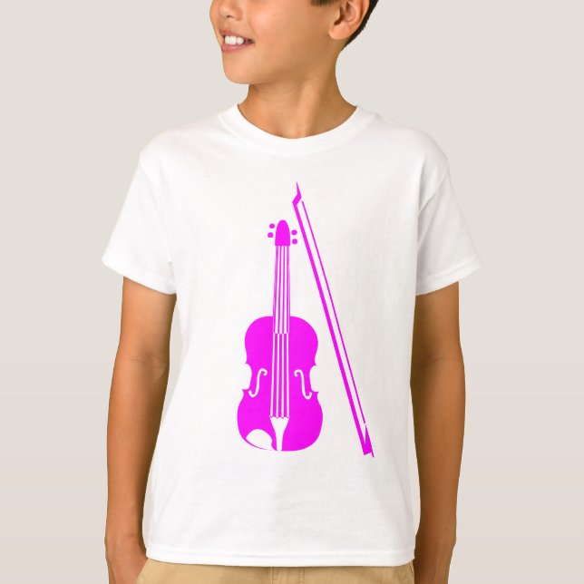 Camiseta Violino - Magenta (Frente)