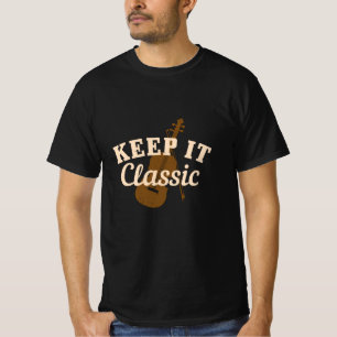 Camiseta Violino - Mantenha-o Clássico