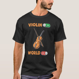 Camiseta Violino No Mundo Contra Violinista