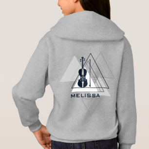 Camiseta Violino personalizável e mínimo para cinzas