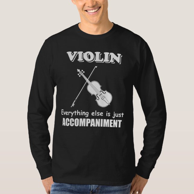 Camiseta Violino Piada Musical Orquestra Violinista Engraça (Frente)