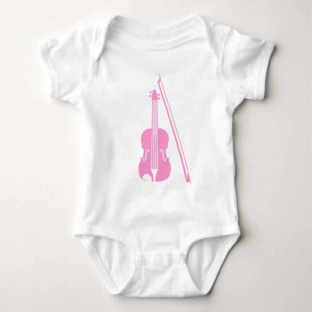 Camiseta Violino - Rosa (Frente)