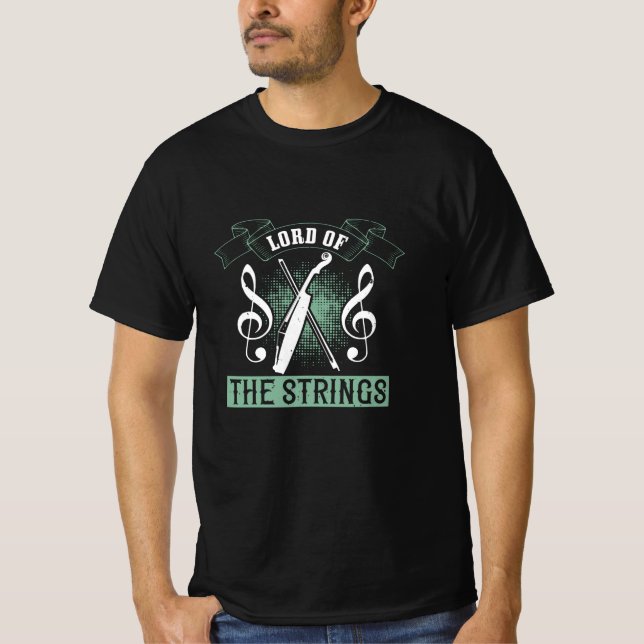 Camiseta Violino - Senhor Das Cordas (Frente)