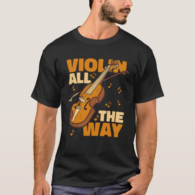 Camiseta Violino violinista Fiddler Fiddle (Frente)