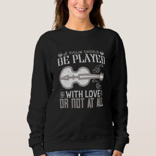 Camiseta Violino - Violino Deve Ser Tocado Com Amor