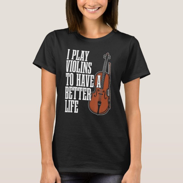 Camiseta Violino Violino Fiddle Fiddler (Frente)