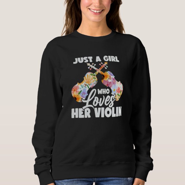 Camiseta Violinst Just A Girl Who Loves Her Violin (Frente)